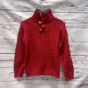 Timberland Cozy Red Cable Knit Sweater Size 5